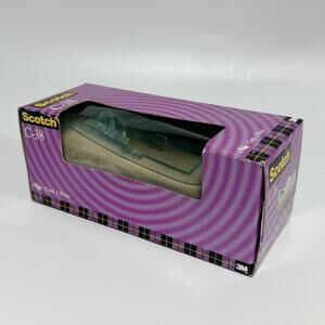 Vtg Scotch C-38 Clear Tape Dispenser Sand Filled Beach Nautical Lucite USA